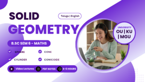 6th Sem Maths — Solid Geometry Video Course OU KU MGU