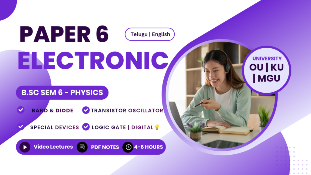 6th Sem Physics — Electronic
