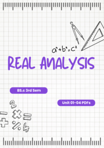 3rd Sem Maths — Real Analysis PDFs OU KU MGU