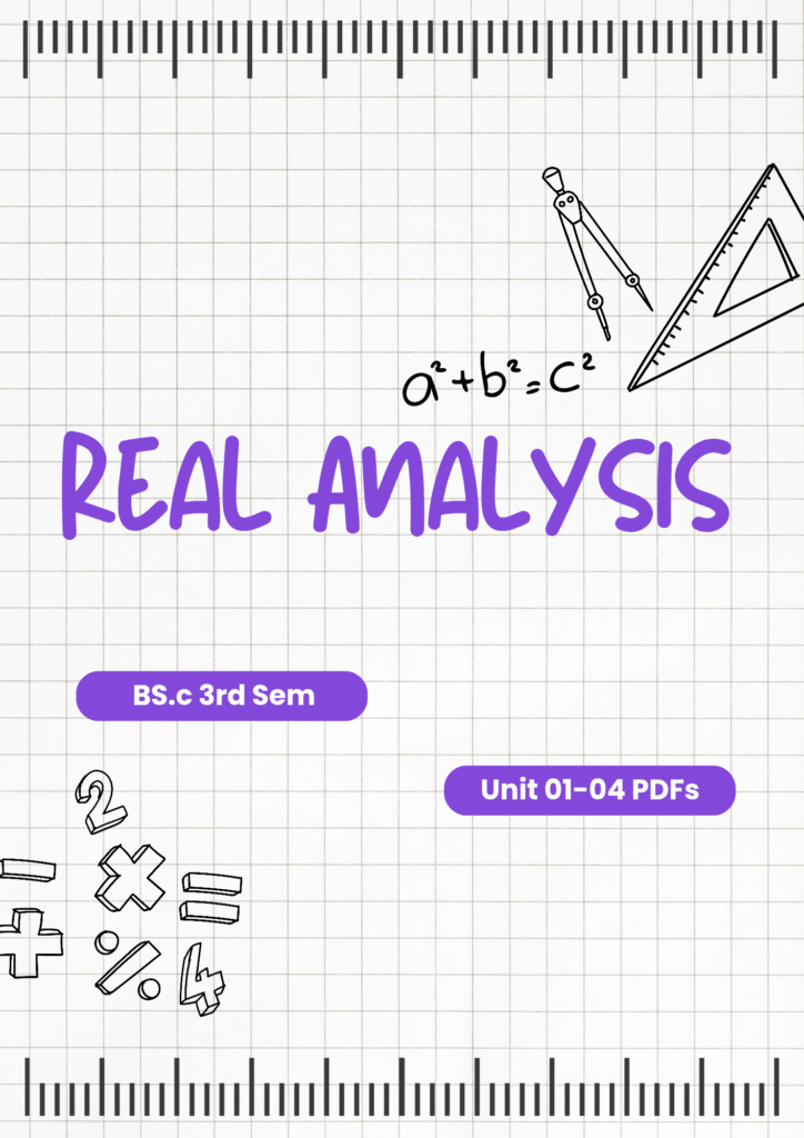 3rd Sem Maths — Real Analysis PDFs OU KU MGU