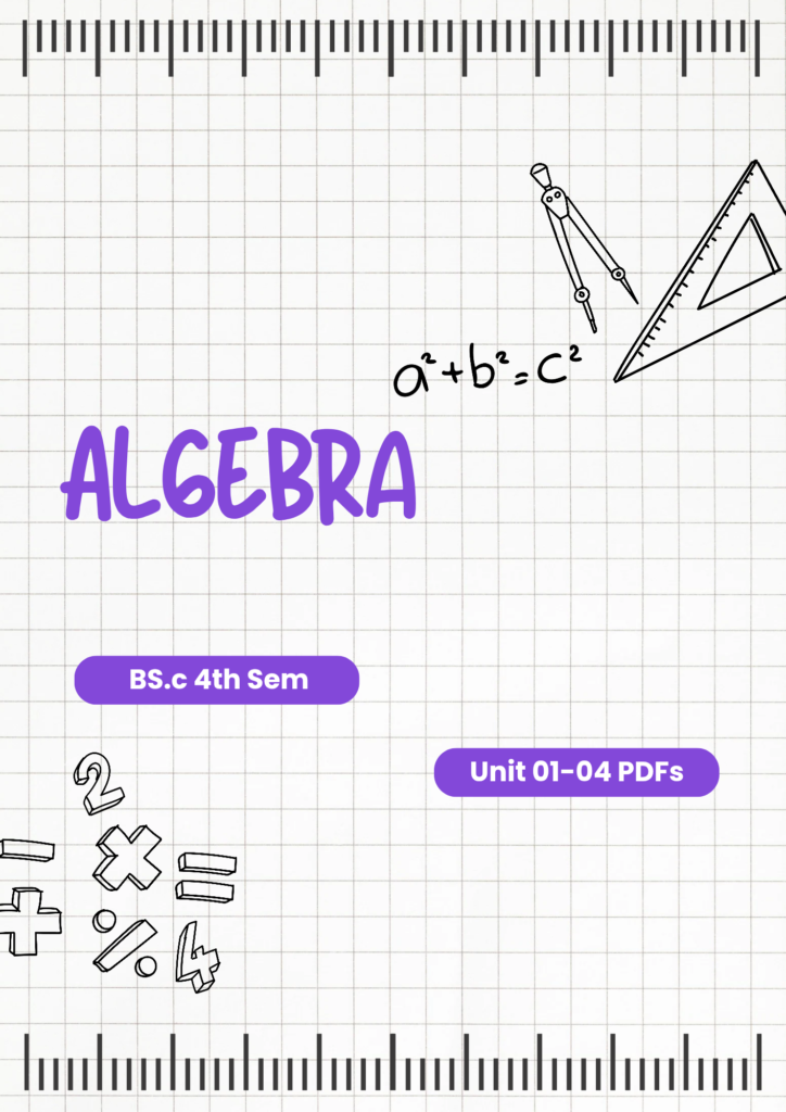 4th Sem Maths — Algebra PDFs