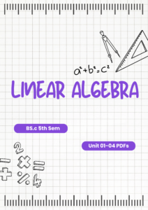 5th Sem Maths — Linear Algebra PDFs OU KU MGU