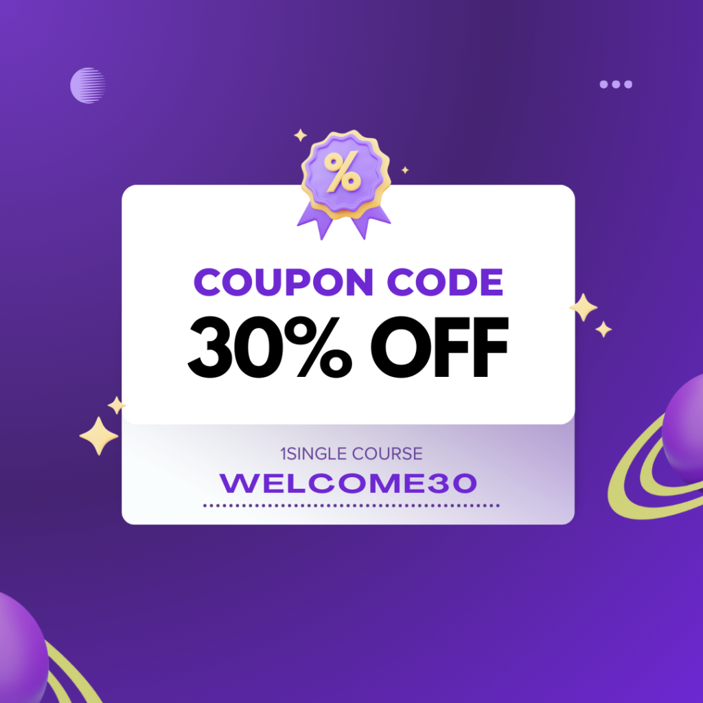 Degree Empire coupon code WELCOME30 – 30% discount on online courses